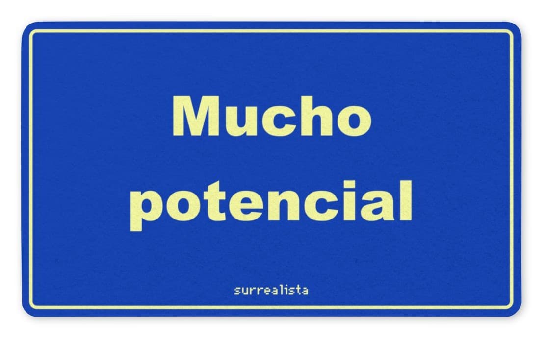 Mucho potencial, cara frontal